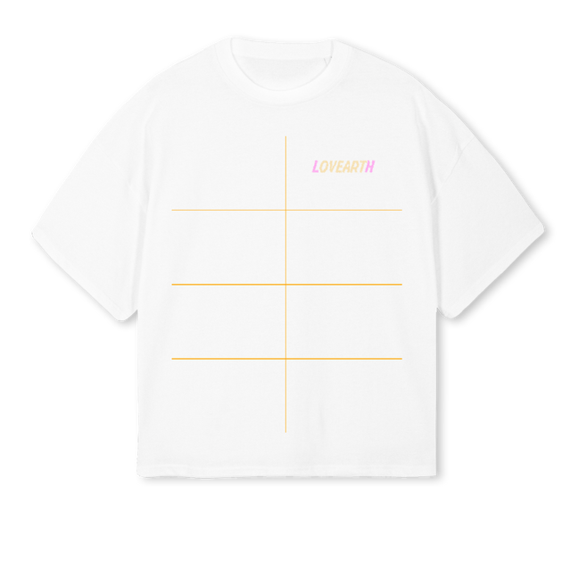 LOVBOYWHITE White Oversized Boxy Tee.