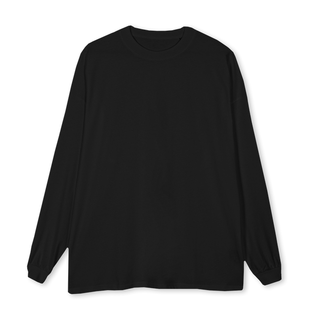 SLANG LSHUDDLEXL Black Oversized LS Tee.