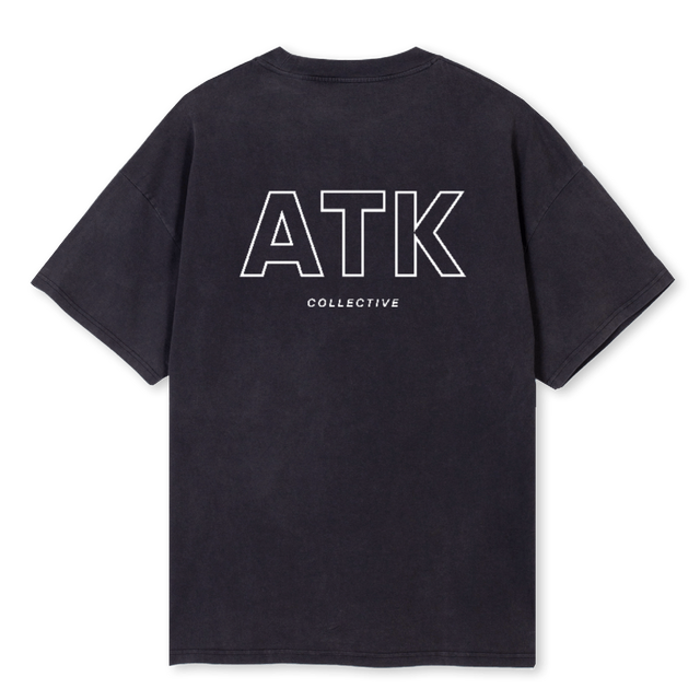 TBLACKMEN Vintage Black Oversized Tee.