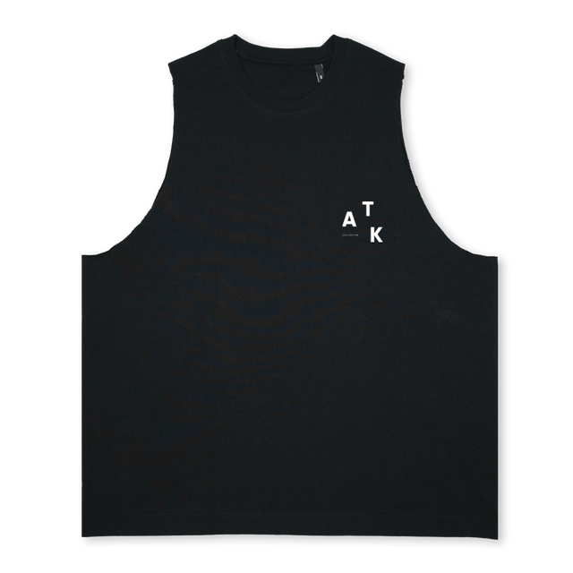 VESTBLACK Deep Black Oversized Vest.