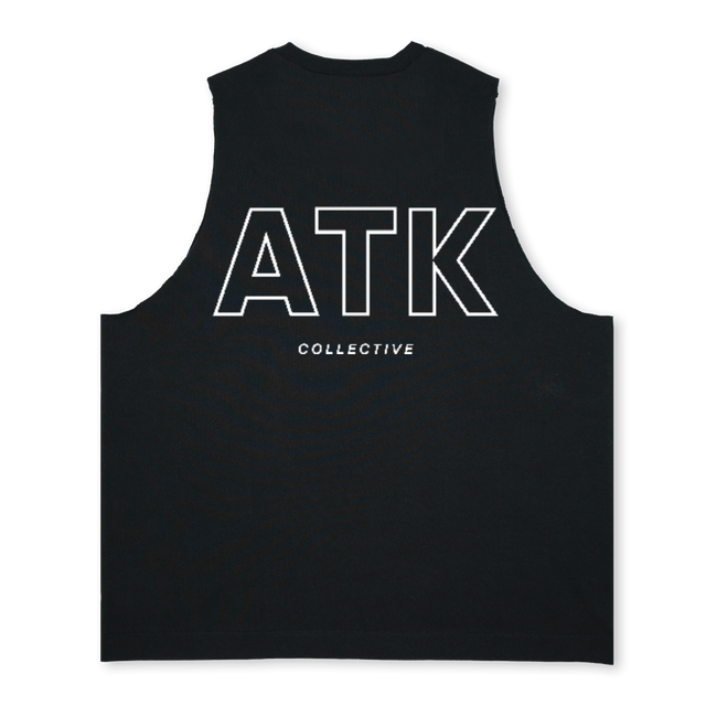 VESTBLACK Deep Black Oversized Vest.