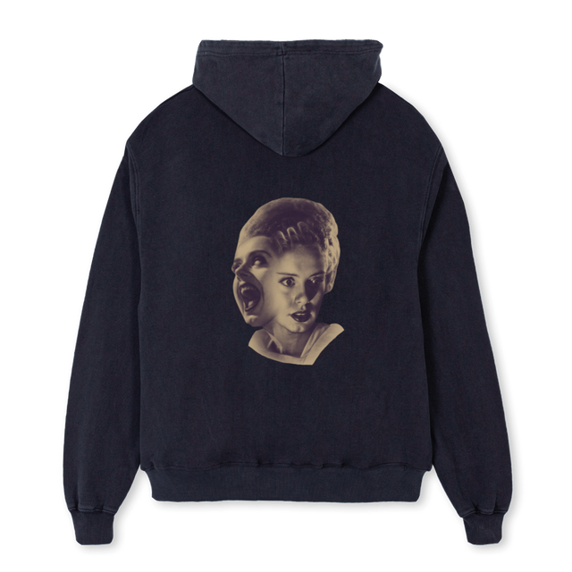 RENIMATEHOODIE Vintage Black Oversized Hoodie.