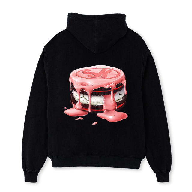 SKCOOKIESHOODIEBRG Black Oversized Hoodie.