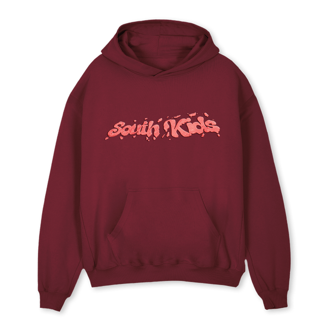 SKCOOKIESHOODIEBRG Burgundy Oversized Hoodie.