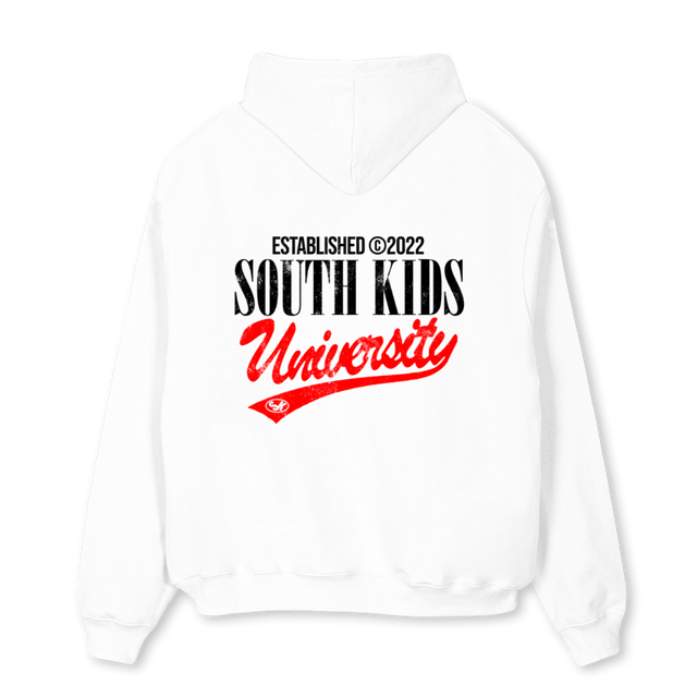 SKUNIVERSITYHOODIEWH White Oversized Hoodie.