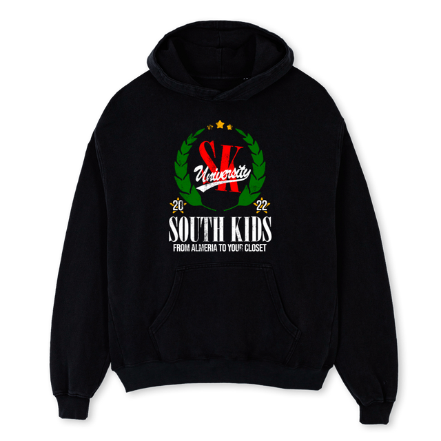 SKUNIVERSITYHOODIEBL Black Oversized Hoodie.