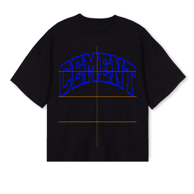 MOTTOB Black Oversized Boxy Tee.
