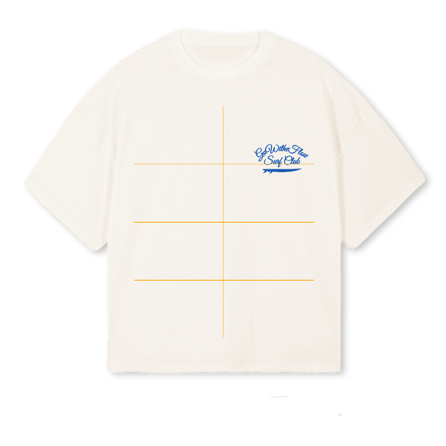 TRAVELLL Vintage White Oversized Boxy Tee.