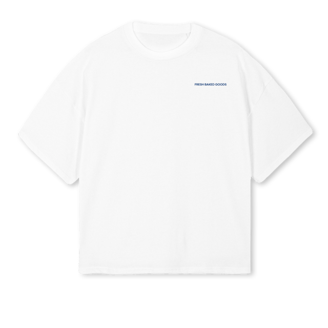 IAITD White Oversized Boxy Tee.
