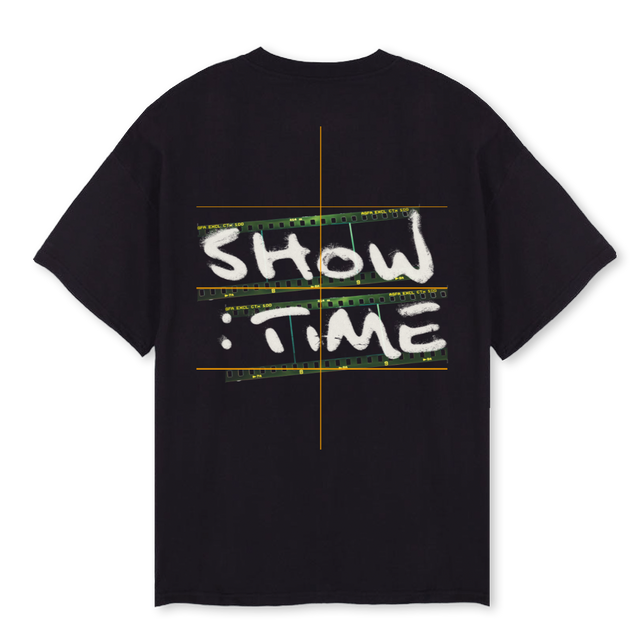 SPOILFILM Black Oversized Tee.