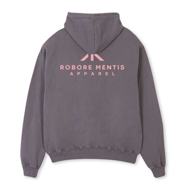 PINKPIGMENTGREY Pigment Grey Oversized Hoodie.
