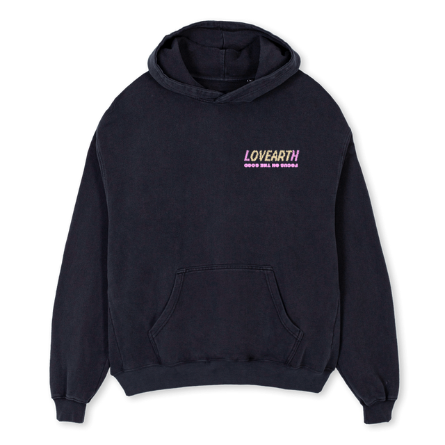 HOODIEFOTG Vintage Black Oversized Hoodie.