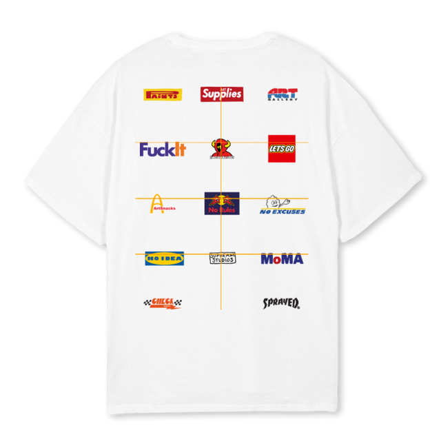 SPONSORED White Oversized Tee.