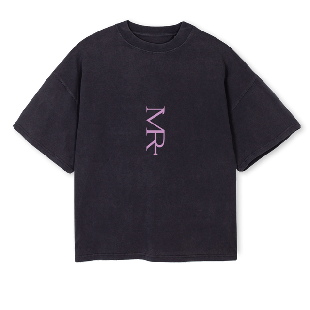 THARMCHAIR Vintage Black Oversized Boxy Tee.