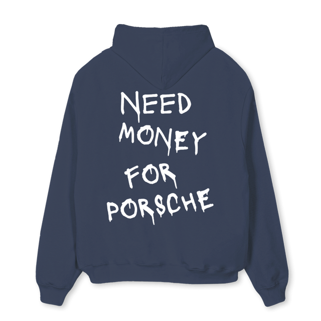 NAVYNMFPHOODIE Navy Blue Oversized Hoodie.