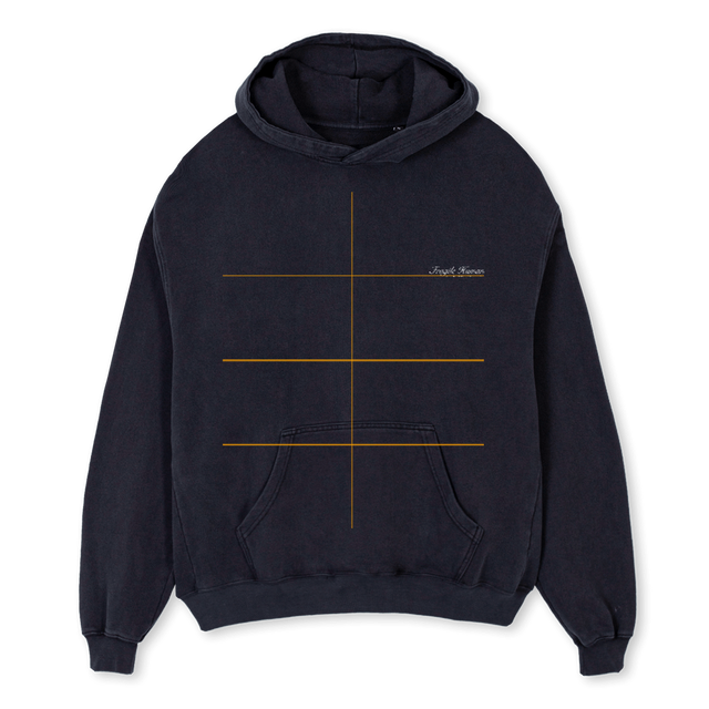 EVERYONE Vintage Black Oversized Hoodie.