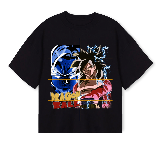 GOKU Black Oversized Boxy Tee.