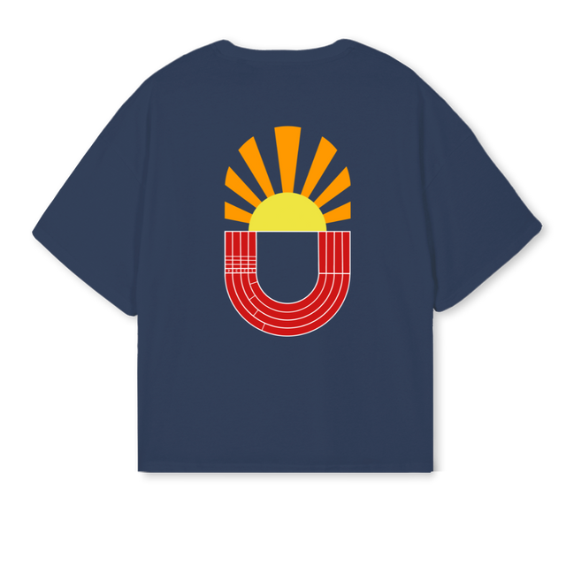 TYPE Navy Blue Oversized Boxy Tee.