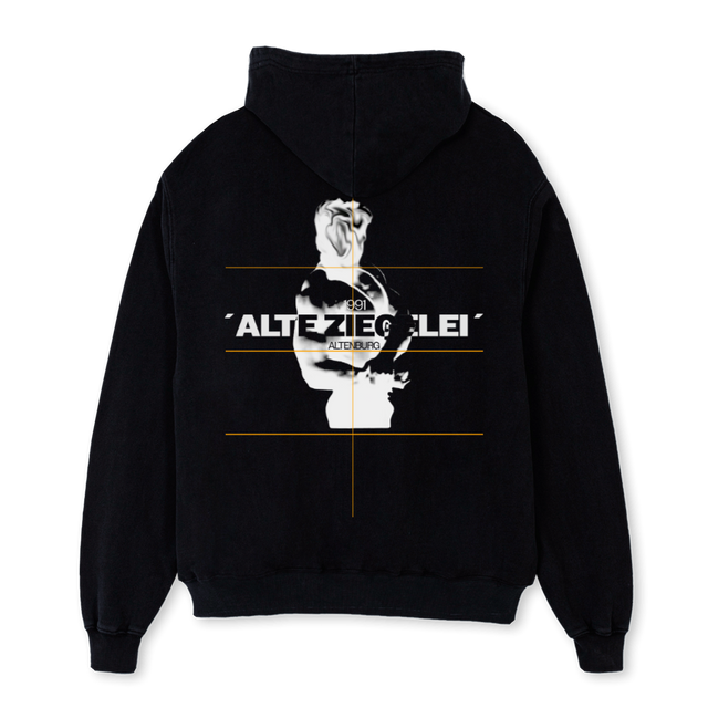 TRYOUT_2 Black Oversized Hoodie.