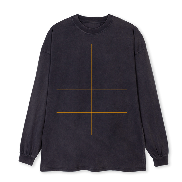 TRYOUT_3 Vintage Black Oversized LS Tee.