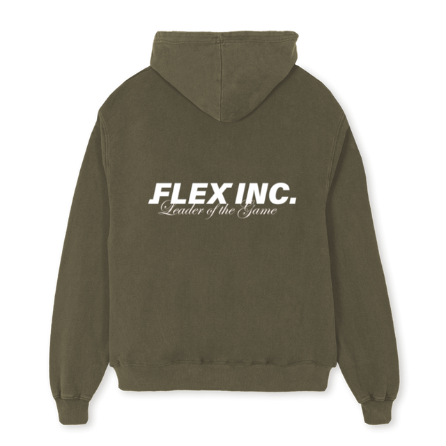 LOTGBASIC Vintage Olive Oversized Hoodie.