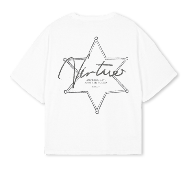 SHERRIF White Oversized Boxy Tee.