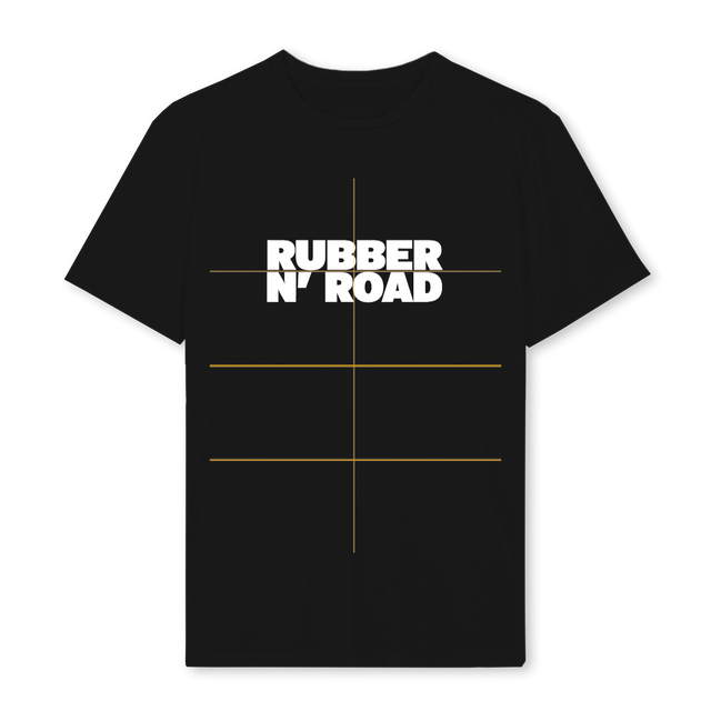 RUBBERLOGOTSHIRTONE Black Regular Tee.