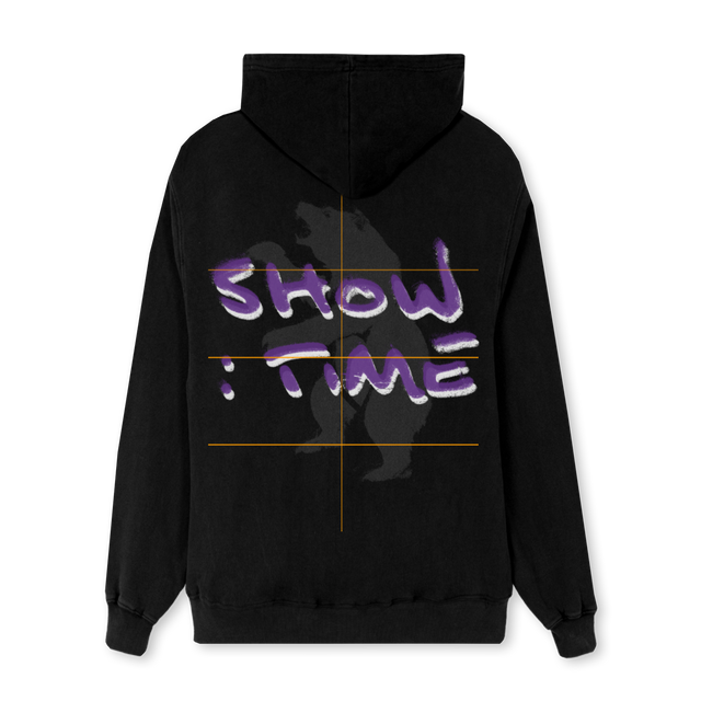 ZIPREGULARBEERWIT Black Regular Zipped Hoodie.