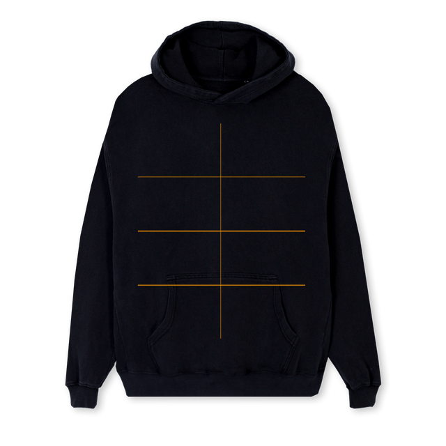 HOODREGULARWHITELOGO Black Regular Hoodie.