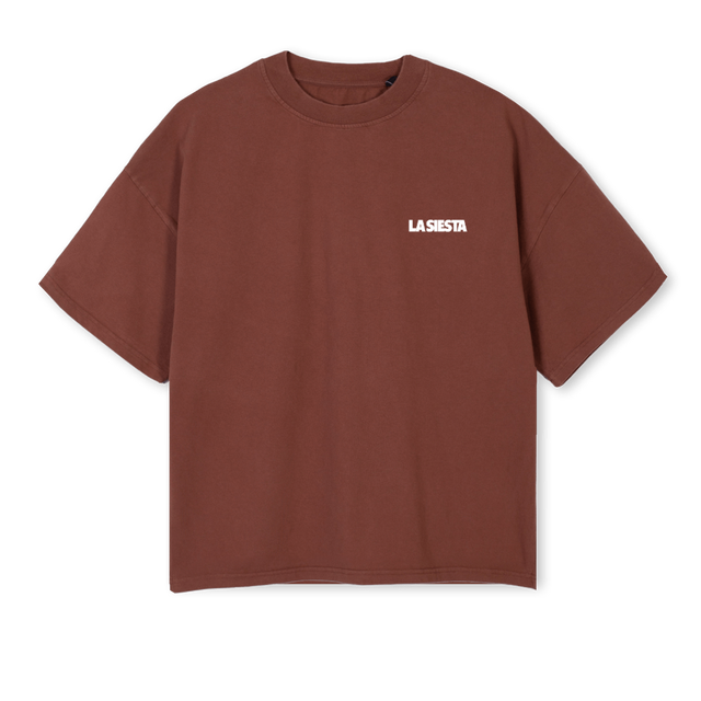 OFICIALAMERICANDREAM Vintage Brown Oversized Boxy Tee.