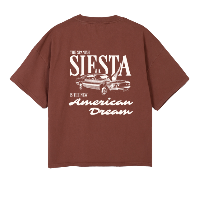 OFICIALAMERICANDREAM Vintage Brown Oversized Boxy Tee.