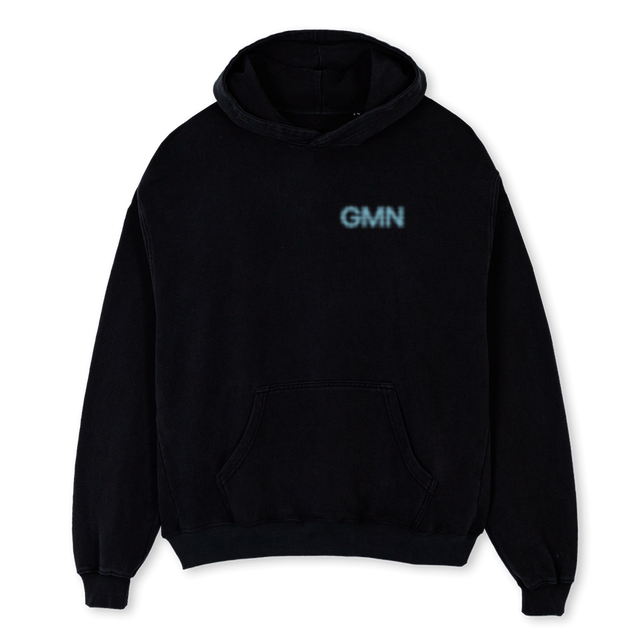 SPIRITHOOD Black Oversized Hoodie.