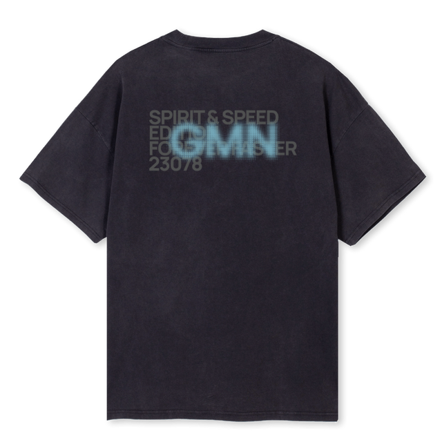SPIRITEDITION Vintage Black Oversized Tee.