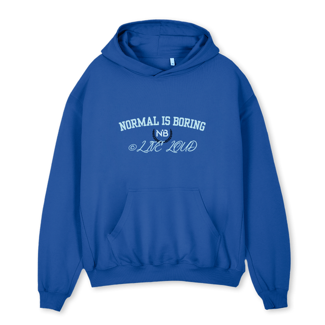 PLAYERSBLUEH Cobalt Blue Oversized Hoodie.