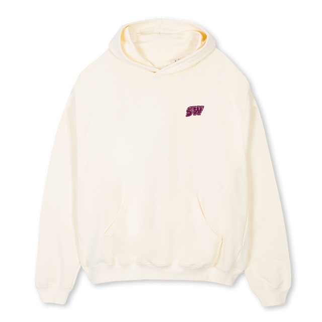 SWHOODIEPURP Cream Oversized Hoodie.