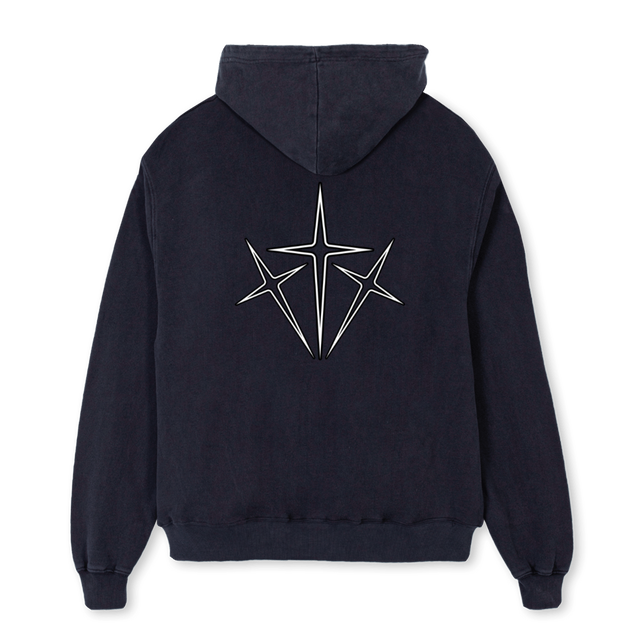 Q Vintage Black Oversized Hoodie.