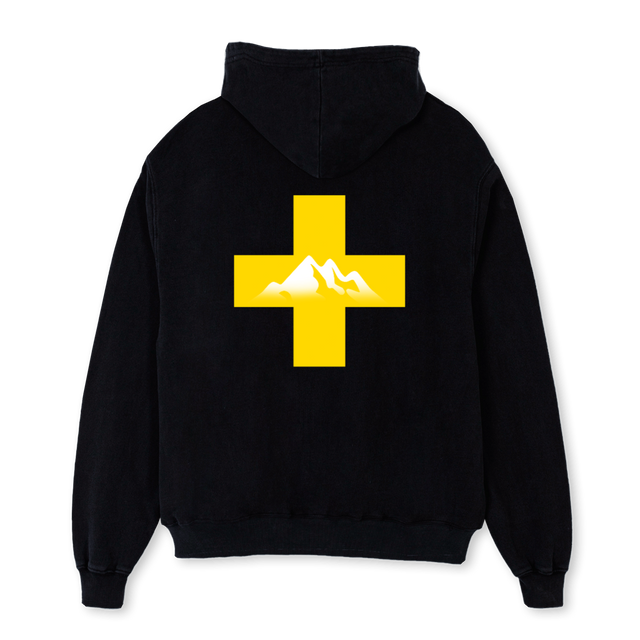 WINTERRR Black Oversized Hoodie.
