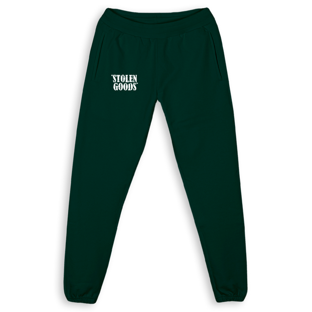 STOLEN GOODS_3 Wild Green Relaxed Sweatpants.