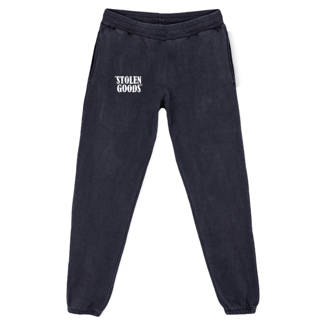 STOLEN GOODS_4 Vintage Black Relaxed Sweatpants.