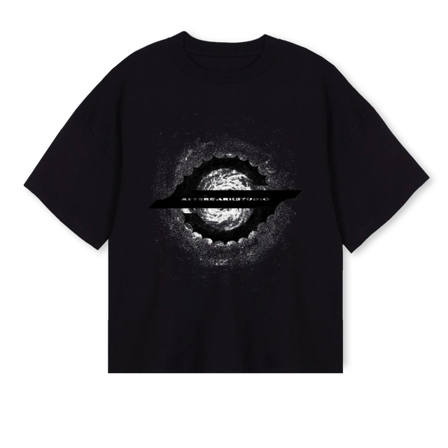 ADS STAFFTEE Black Oversized Boxy Tee.