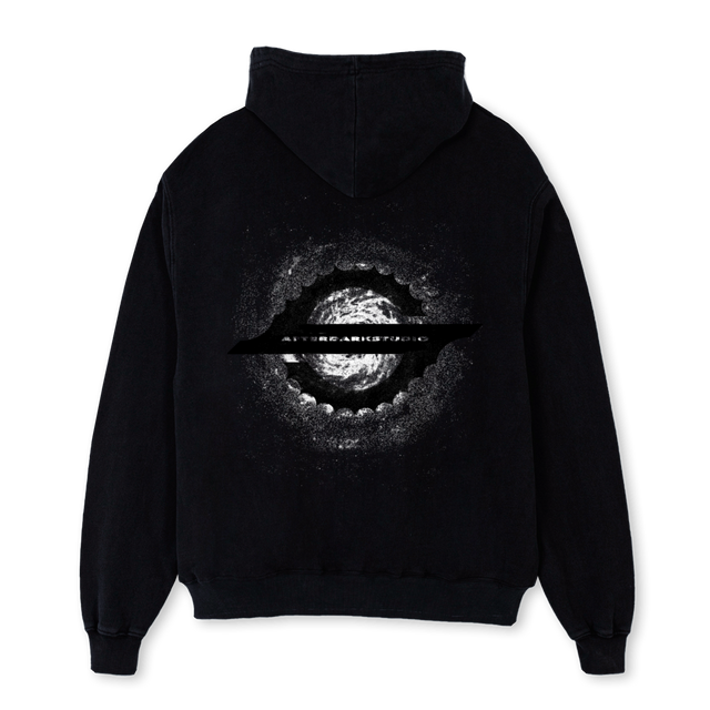 ADS STAFFZIPPER Black Oversized Zipped Hoodie.