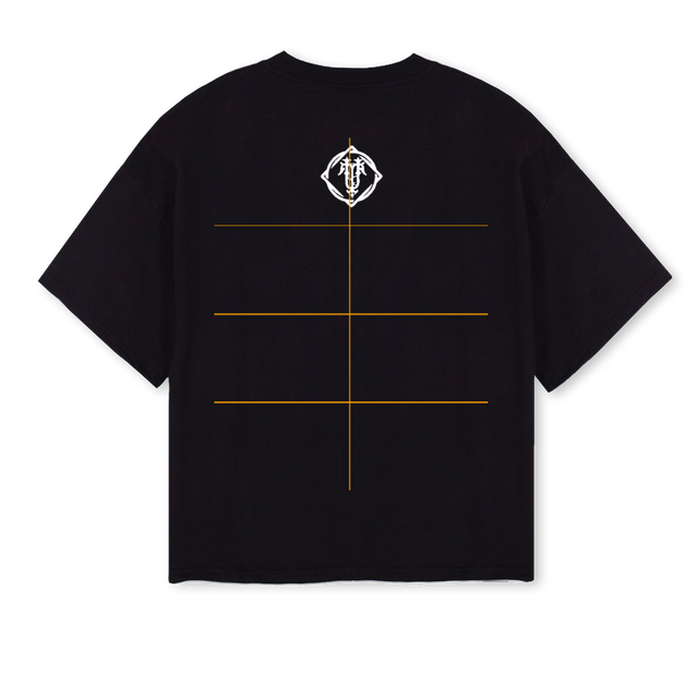 VLTNS BNW Black Oversized Boxy Tee.