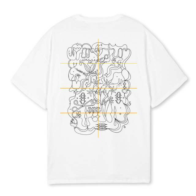 HP NORÐUR White Oversized Tee.