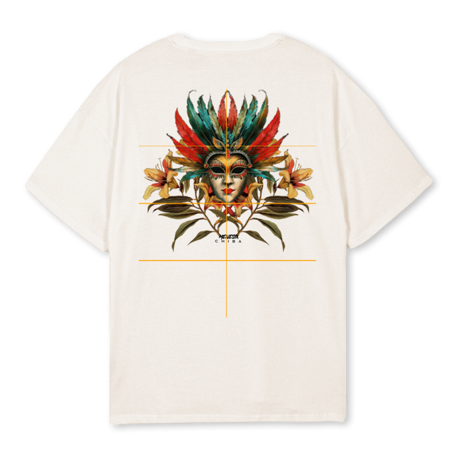 CHIBAMENESIXTWO Vintage White Oversized Tee.
