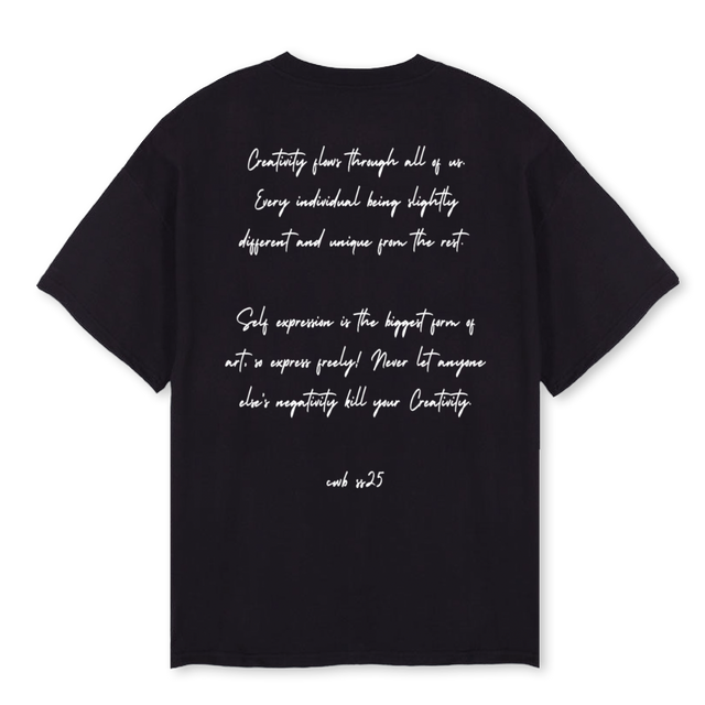 GVFORCWB Black Oversized Tee.
