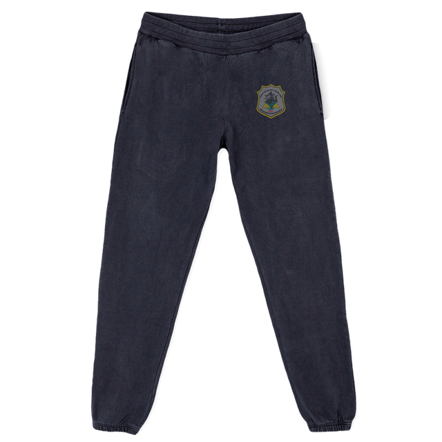 SECPANTSLOGO Vintage Black Relaxed Sweatpants.