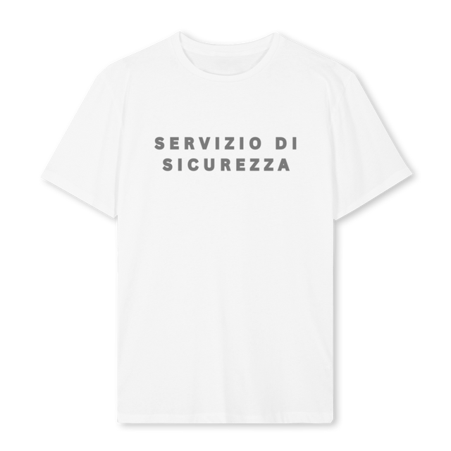 SECFRONTBACKWHITE White Regular Tee.