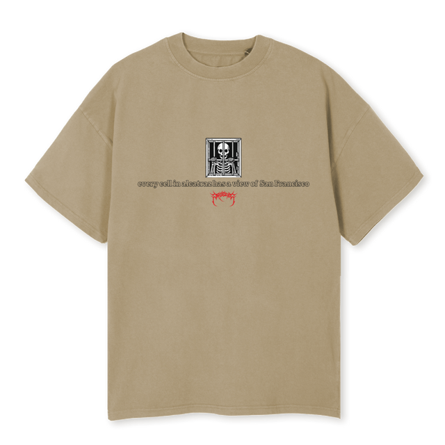 ALCATRAZ Vintage Dune Oversized Tee.