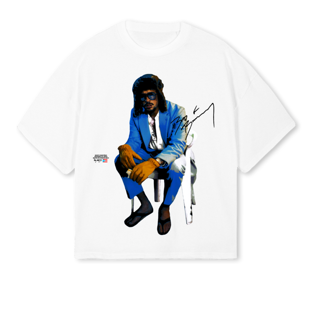 BAADBONI White Oversized Boxy Tee.