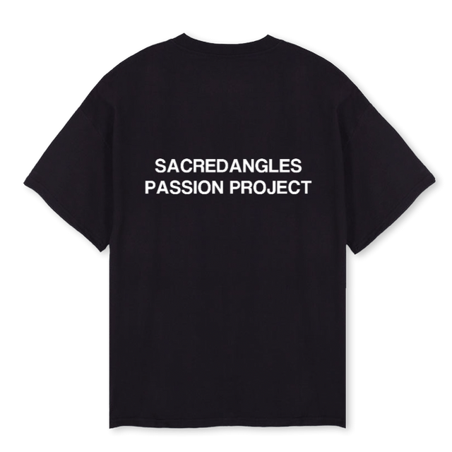 GYMTHREE Black Oversized Tee.